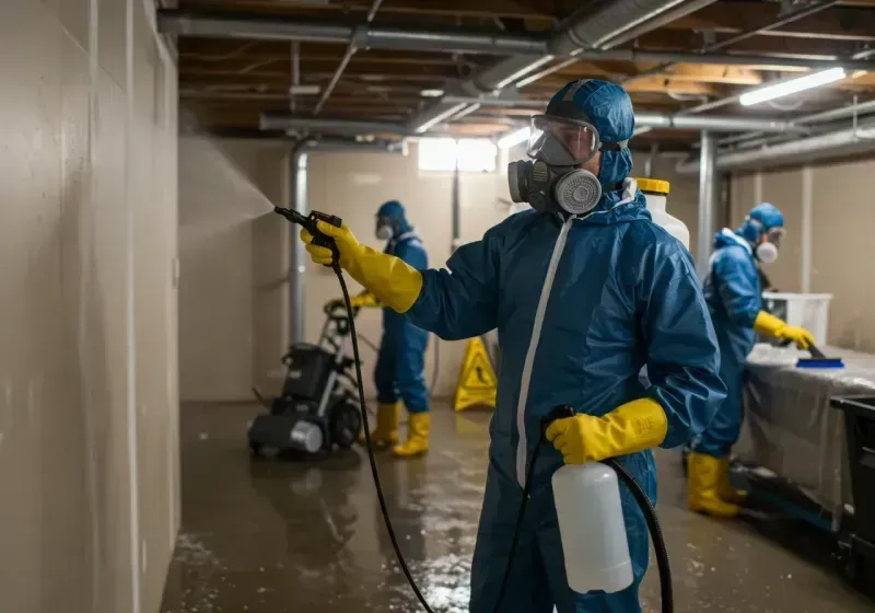 Basement Sanitization and Antimicrobial Treatment process in Millersburg, OR