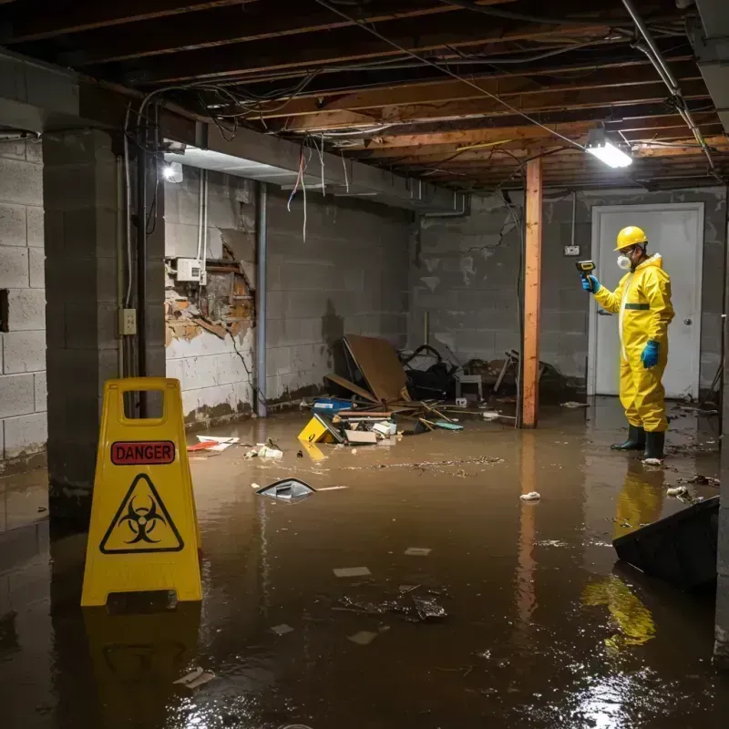 Flooded Basement Electrical Hazard in Millersburg, OR Property